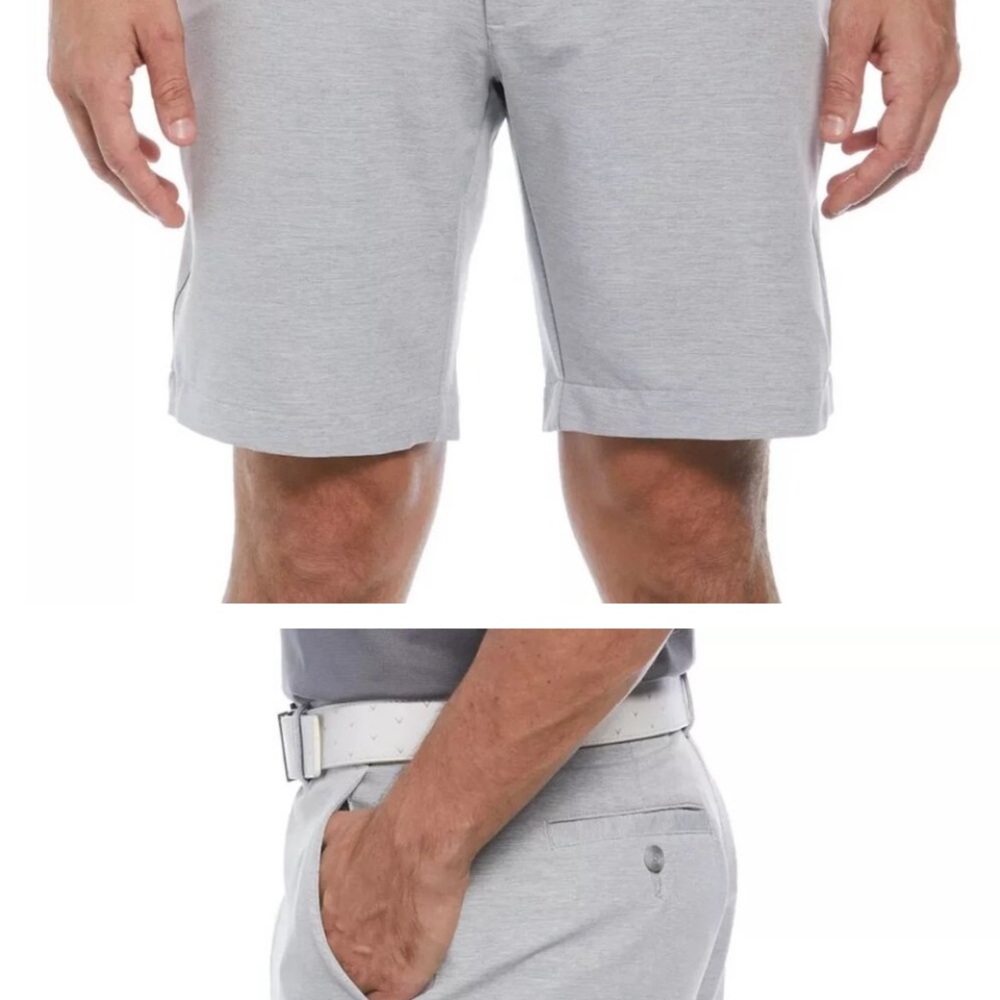 Callaway Gray Flat Front Shorts Casual Comfort men’s golf shorts